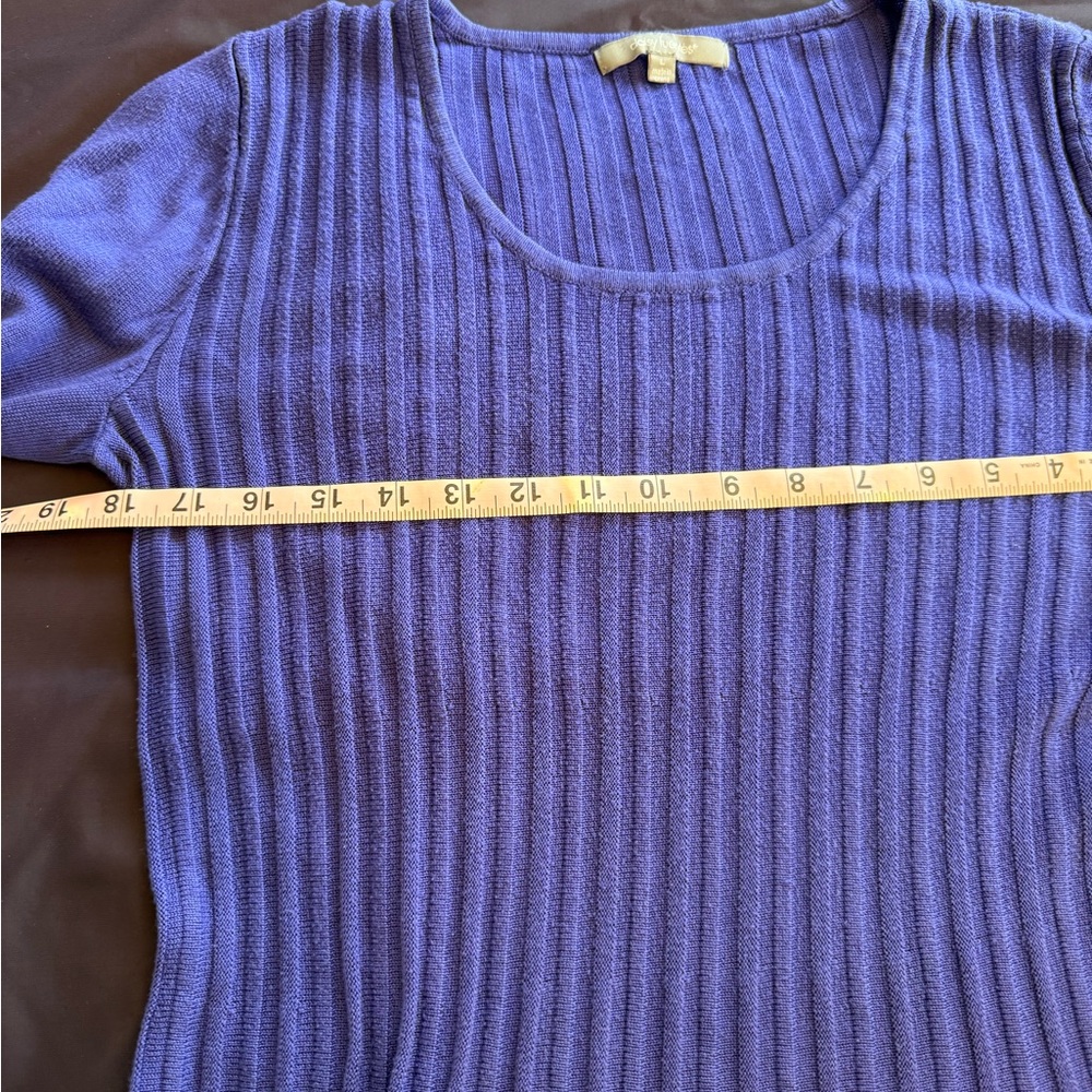 Daisy Fuentes Purple Long Sleeve Tunic - Picture 6 of 6